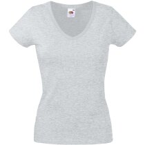 Camisetas para mujer publicitarias cuello en V algodón 165 g/m2