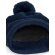 Gorros de lana Snowstar térmicos con forro micropolar y pompón Marino francés detalle 4