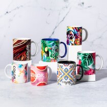 Taza de café personalizada Dolten 250ml cerámica blanca en caja individual