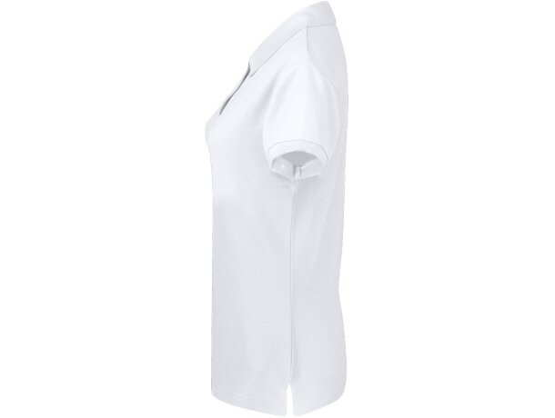 Polos de mujer Koupan blanco 100% algodón 220 g/m2 tallas S a XXL detalle 6