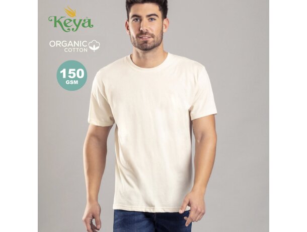 Camiseta Organic Natural Adulto "keya" Organic Mc150 personalizado