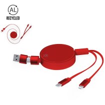 Cargador USB promocional Freud aluminio reciclado GRS