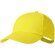 Gorra de béisbol con cierre velcro algodón Haliard Amarillo