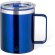 Tazas termicas Suprax de acero reciclado con doble pared 400ml Azul