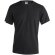 Camiseta Adulto Color "keya" Mc180-oe negro