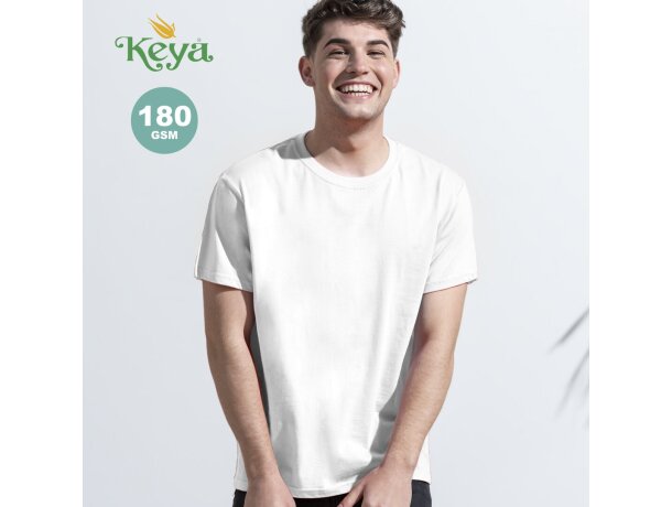 Camiseta Adulto Blanca "keya" Mc180-oe barata