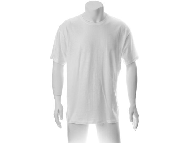 Camiseta Hecom blanca 135 gr adulto