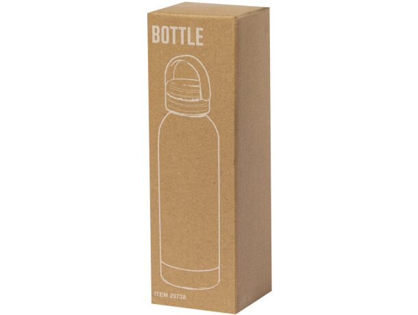 Botellas térmicas Jano de 500ml acero inox doble pared blancas detalle 5