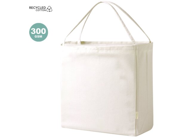 Bolsa algodón asas largas reciclado 300 g/m2 detalle 2