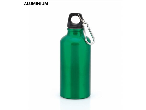 Bidón Mento de aluminio con mosquetón 400 ml personalizado