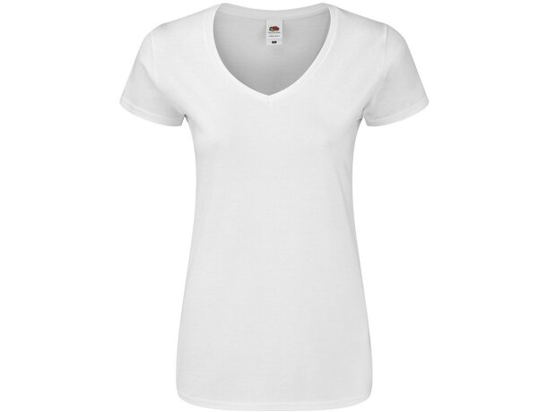 Camiseta Mujer Blanca Iconic V-Neck