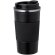 Vaso térmico publicitario con dosificador en tapa acero inoxidable 400ml Drury Negro