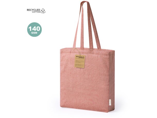 Bolsa de algodón reciclado fuelle 140 g/m2 detalle 2