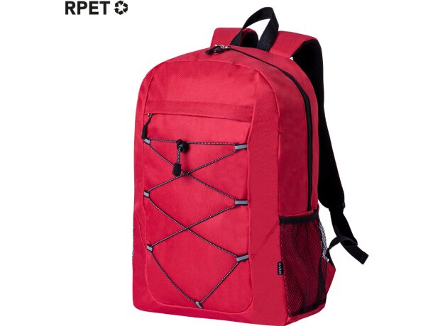 Mochila para profesores con logo Manet en resistente 600D RPET sostenible detalle 1