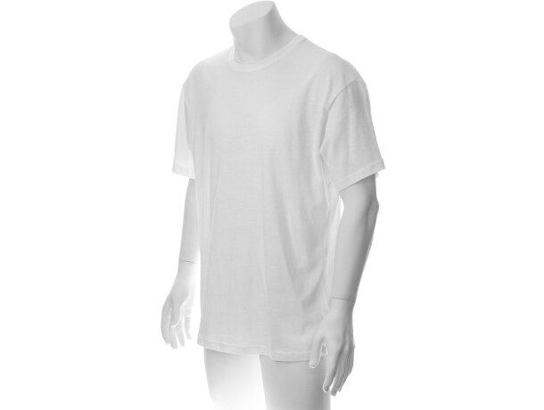 Camiseta Hecom blanca 135 gr adulto