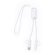 Cable cargador promocional salida tipo c, lightning y micro usb Surgex Blanco