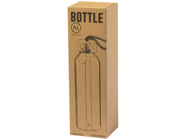 Botellas de aluminio Irvinson de 600ml con tapón de bambú y cordón trenzado detalle 6