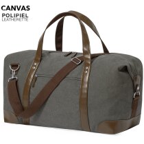 Bolsas de viaje de tela con Sharyl elegancia y resistencia en canvas gris