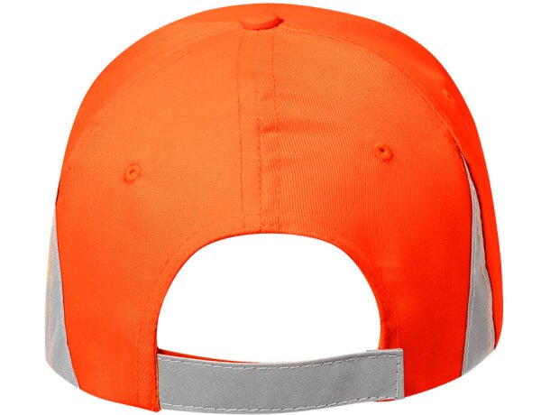 Gorra de béisbol promocional con cierre velcro en microfibra Brixa detalle 5