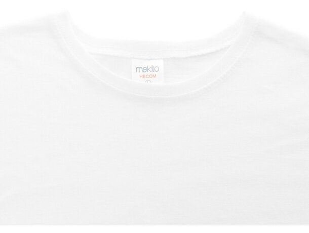 Camiseta Hecom blanca 135 gr adulto