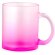 Tazas de cristal personalizadas Osaka 350ml borosilicato mate translúcido Fucsia