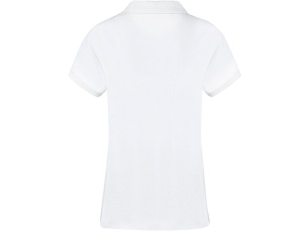 Polos de mujer Koupan blanco 100% algodón 220 g/m2 tallas S a XXL detalle 4