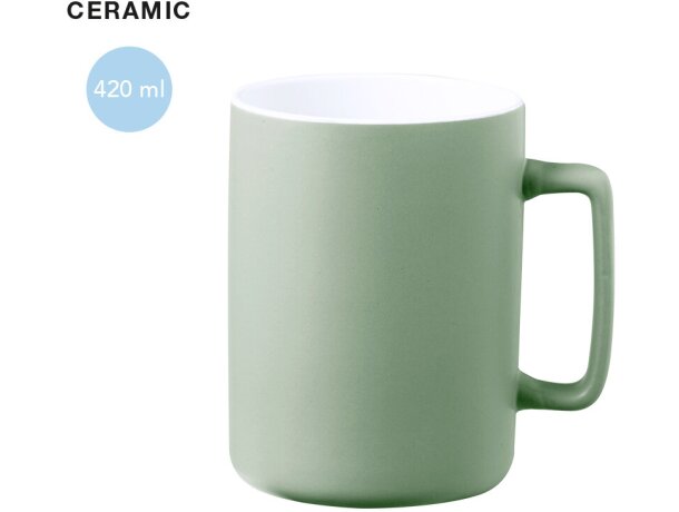 Tazas con estilo Kubaya: cerámica 420ml diseño distinguido y colores mate detalle 1