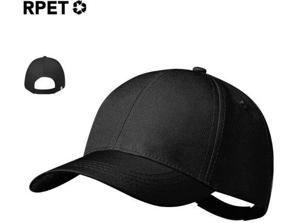 Gorra running personalizada 6 paneles en poliéster rPET ajustable Oconor detalle 1