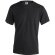 Camiseta Adulto Color "keya" Mc180 negro