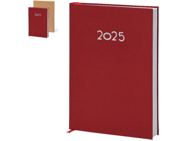 Agendas diarias Canek 2025 en suave PU con caja kraft detalle 1