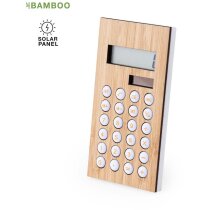 Calculadora personalizada Sitax de bambú 8 dígitos energía solar y pilas