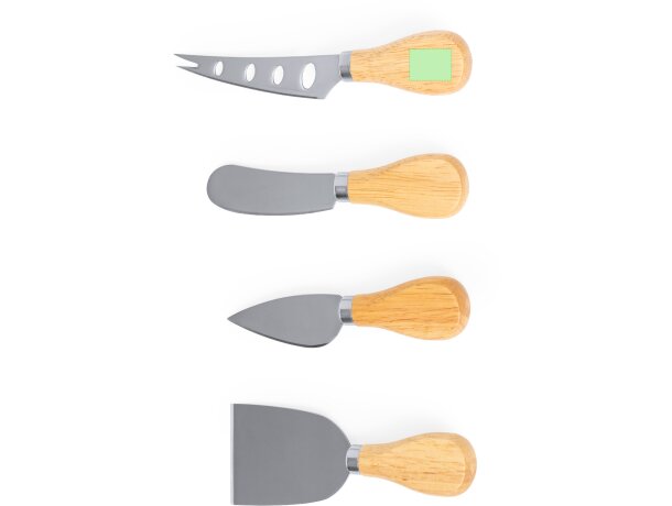 Set de picnic con utensilios de acero y mango de madera Kubin detalle 6