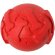 Pelota bigel para mascotas con relieve de huesos y colores vivos Rojo