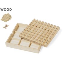 Sudoku de madera para empresa con fichas y cartas numeradas