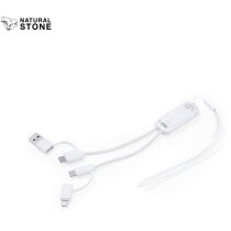 Cargadores USB con Surgex cable de piedra natural y ABS resistente