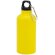 Bidón Mento de aluminio con mosquetón 400 ml personalizado amarillo