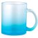 Tazas de cristal personalizadas Osaka 350ml borosilicato mate translúcido Azul