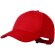 Gorra running promocional algodón reciclado Daimat Rojo