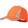 Gorra de béisbol promocional con cierre velcro en microfibra Brixa Naranja