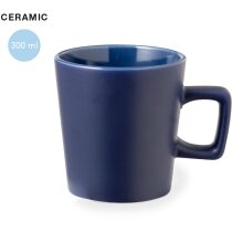 Tazas con asa cuadrada Maiba de cerámica 300ml en colores mate