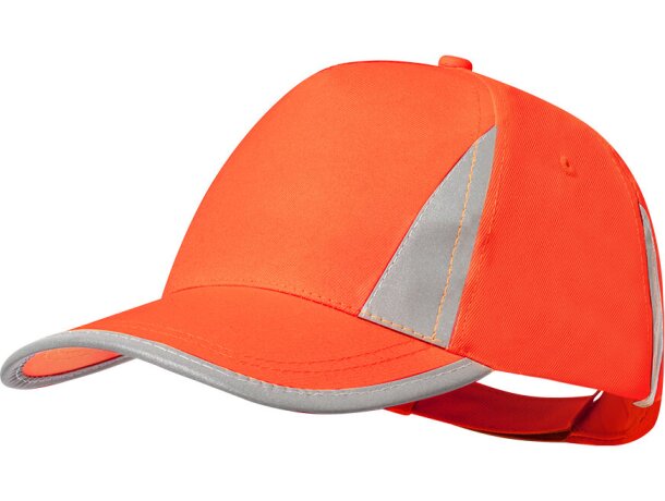 Gorra de béisbol promocional con cierre velcro en microfibra Brixa detalle 2