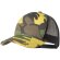 Gorras trucker para empresas Pamper RPET 5 paneles cierre ajustable camuflaje sostenible detalle 2