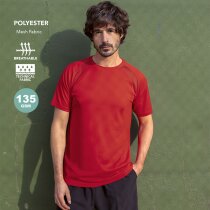 Camiseta técnica poliéster unisex 135 g/m2