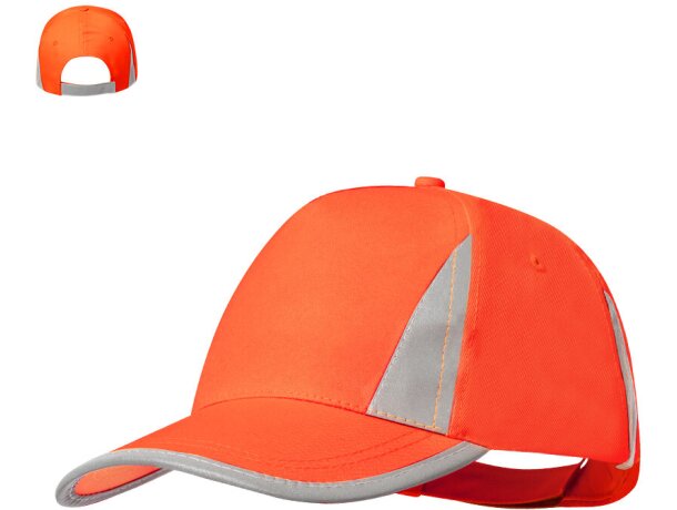 Gorra de béisbol promocional con cierre velcro en microfibra Brixa detalle 1