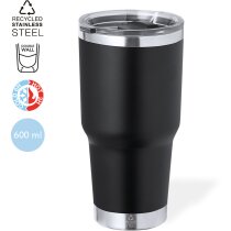 Vasos térmicos Tobey de acero reciclado doble pared 600ml sostenibles