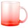 Tazas de cristal personalizadas Osaka 350ml borosilicato mate translúcido Rojo