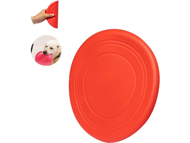 Frisbee girud para mascotas fabricado en suave TPR y colores vivos detalle 1