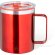 Tazas termicas Suprax de acero reciclado con doble pared 400ml Rojo