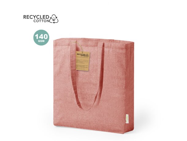 Bolsa de algodón reciclado fuelle 140 g/m2 detalle 1