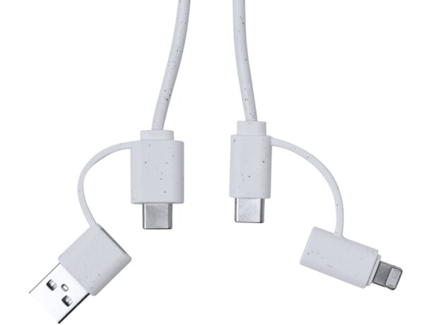 Cable cargador promocional salida tipo c, lightning y micro usb Surgex detalle 3